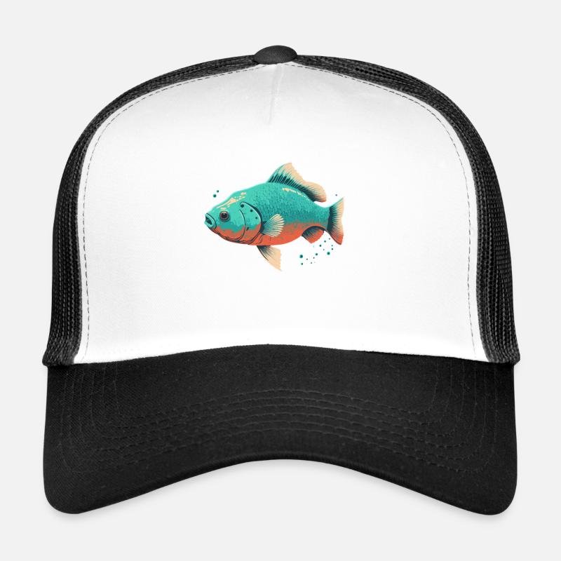 Saltwater Fish Trucker Cap