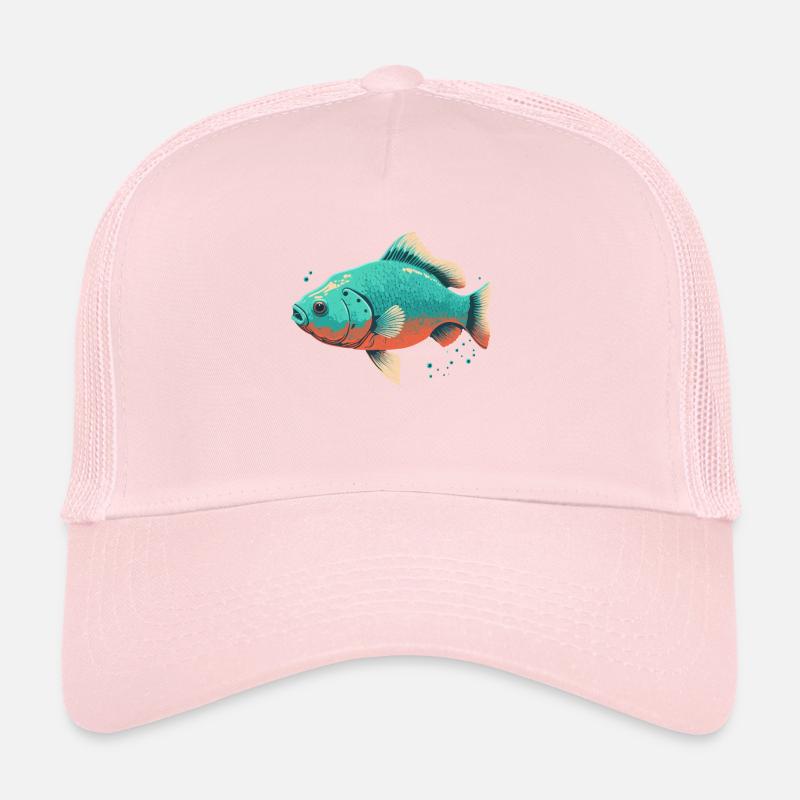 Saltwater Fish Trucker Cap
