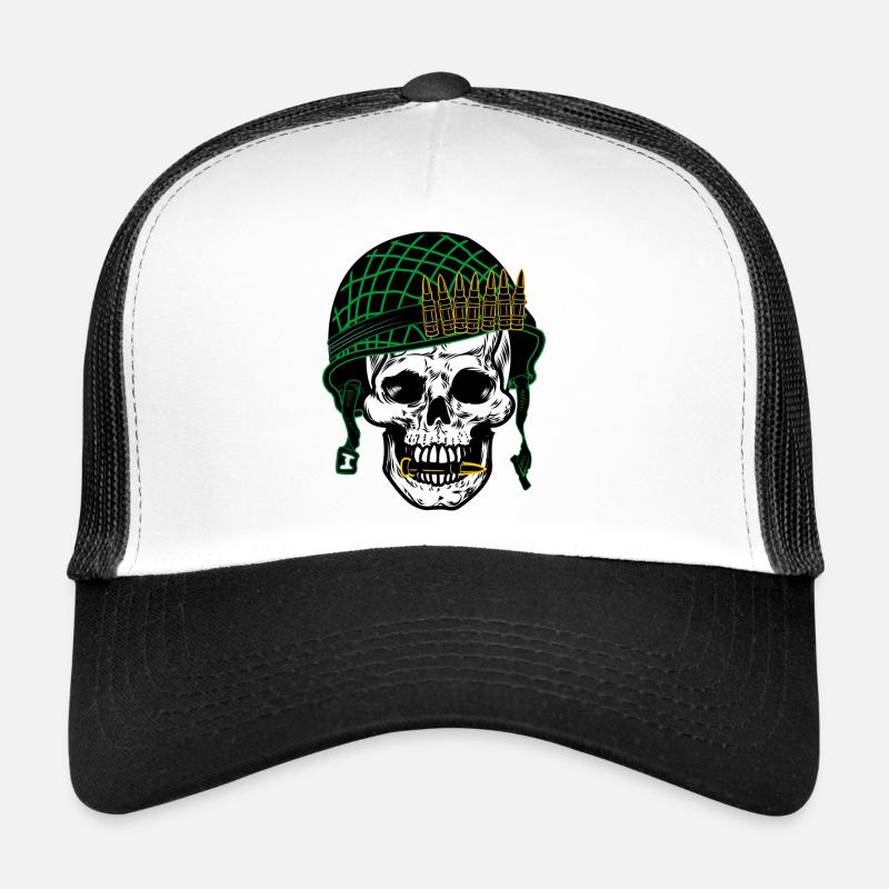 Crâne de soldat Casquette trucker 