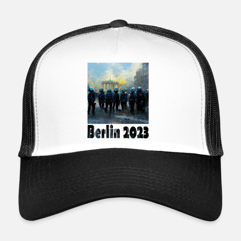 Berlins neue Mitte 10 - Trucker Cap - Weiß/Schwarz