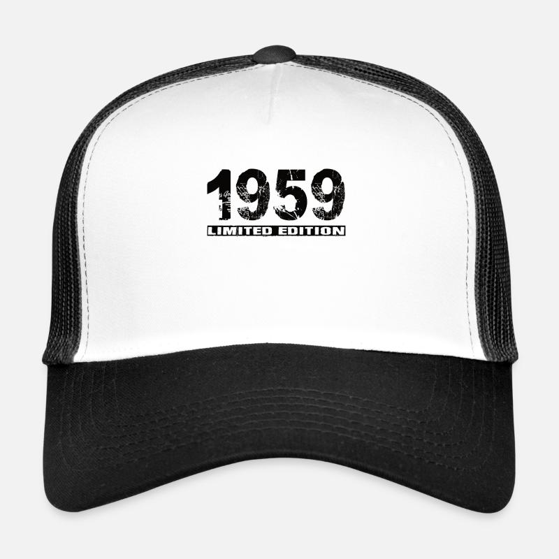 Édition limitée 1959 - Casquette trucker - blanc/noir