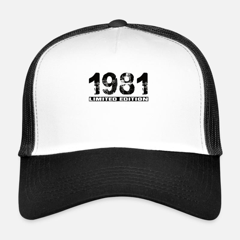 Limited Edition 1981 - Trucker Cap - Weiß/Schwarz