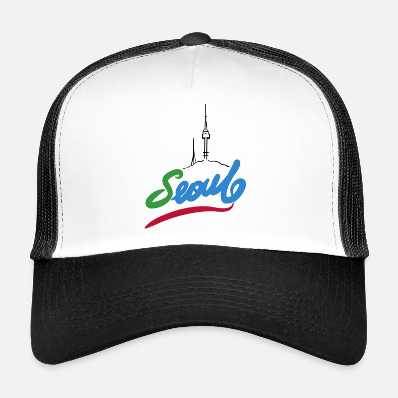 Seoul - Trucker Cap - Weiß/Schwarz