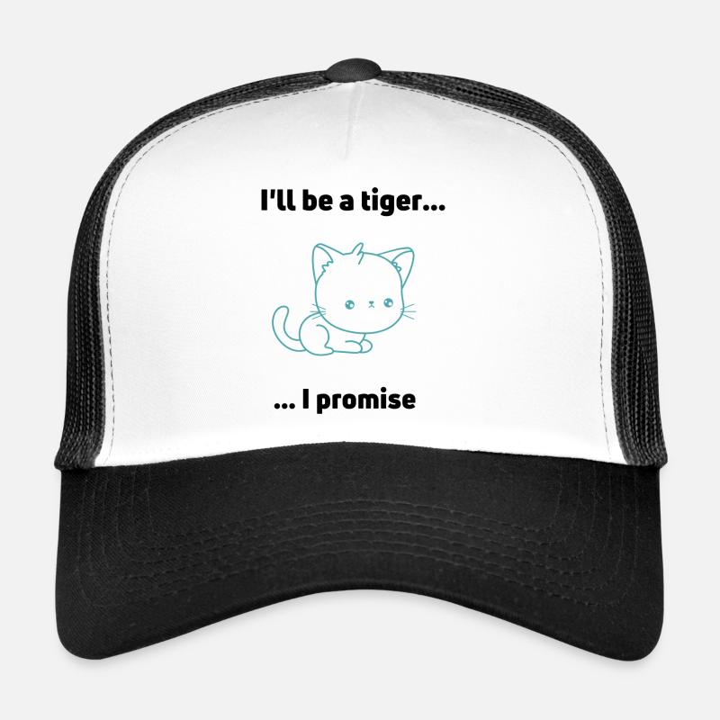 Sei ein Tiger - Trucker Cap - Weiß/Schwarz