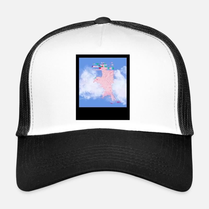 Interdit - Casquette trucker  - blanc/noir