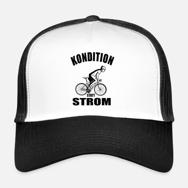 Kondition Statt Strom - Trucker Cap - Weiß/Schwarz