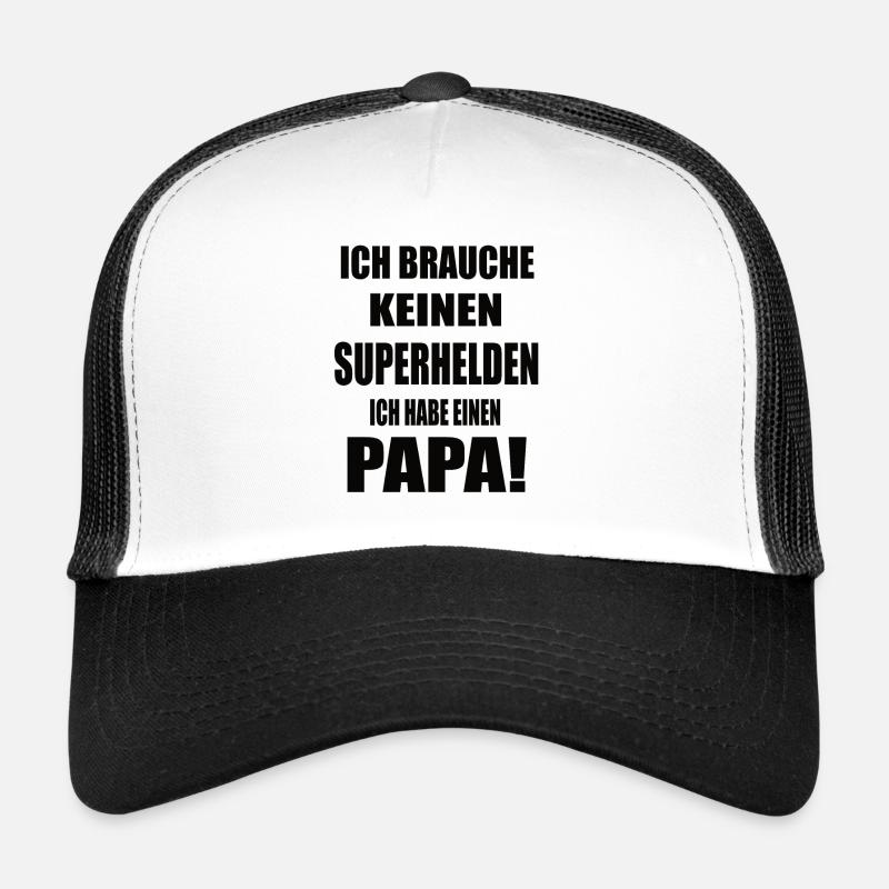 Papa Geburtstag - Trucker Cap - Weiß/Schwarz