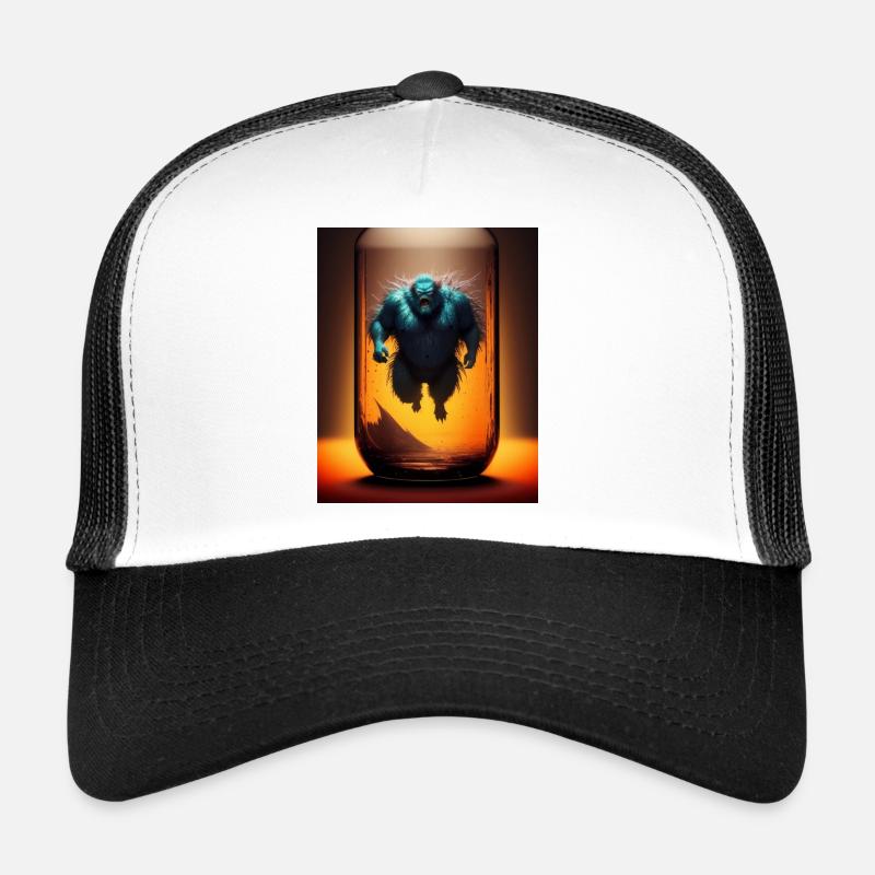 Monstre dans un bocal vide Casquette trucker 