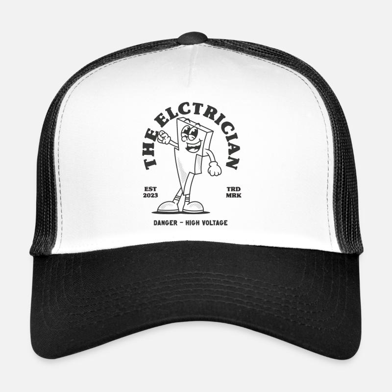 The Electrician 1 - Trucker Cap - Weiß/Schwarz