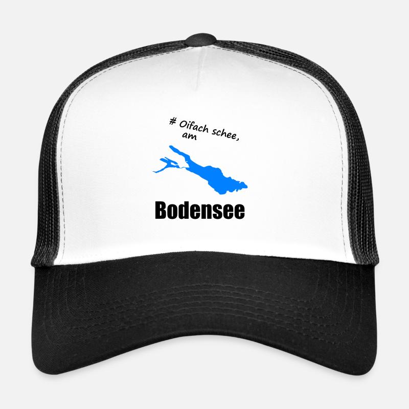 # Oifach schee, am Bodensee - Trucker Cap - Weiß/Schwarz