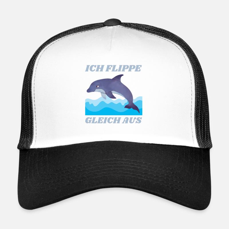 ICH FLIPPE GLEICH AUS DELFIN SPRUCH LUSTIG Trucker Cap