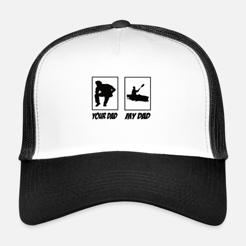 Your Dad My Dad Rudern Papa - Trucker Cap - Weiß/Schwarz