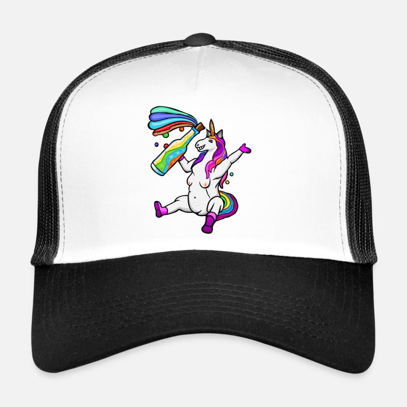 lustiges LGPT-Einhorn, buntes Einhorn, Regenbogen Trucker Cap