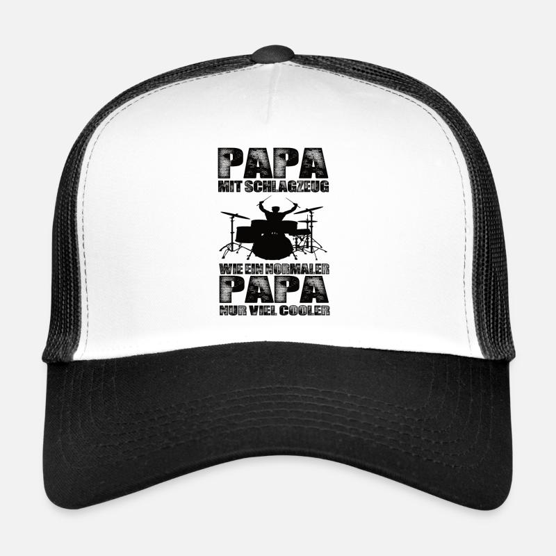 Schlagzeug - Trucker Cap - Weiß/Schwarz