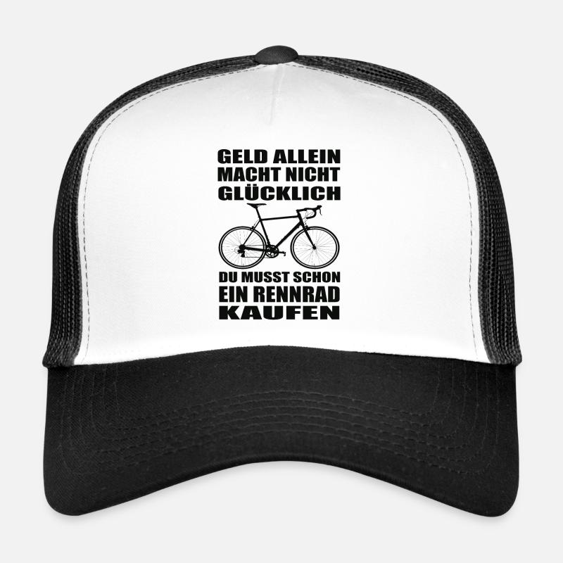 Rennrad - Trucker Cap - Weiß/Schwarz