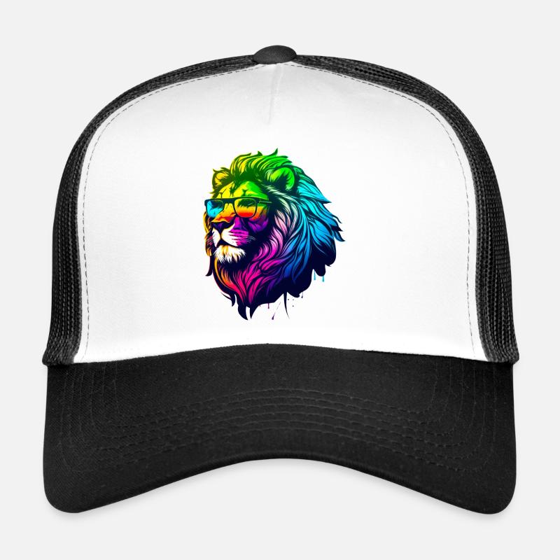 Lion à lunette Casquette trucker 