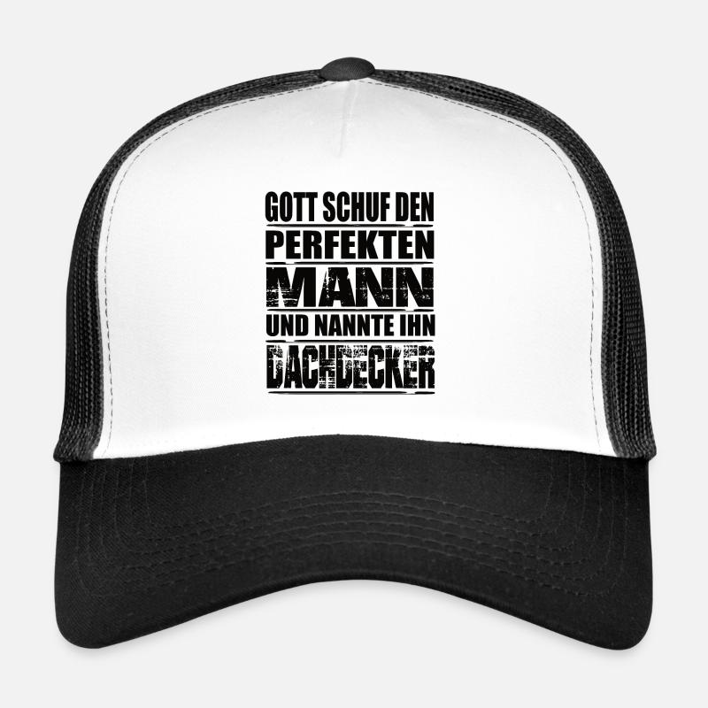 Dachdecker - Trucker Cap - Weiß/Schwarz