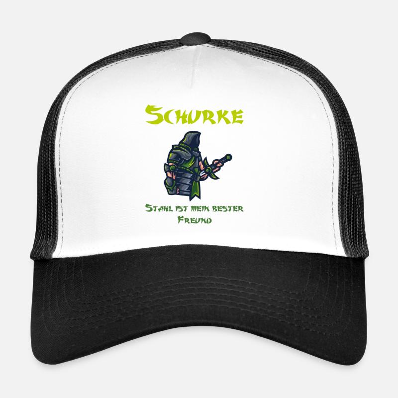 Stahl trifft auf Schatten | Das Schurken-Design Trucker Cap