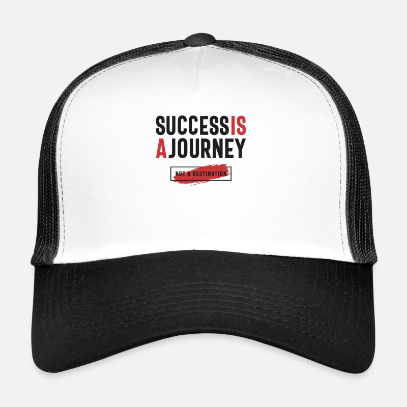 Le succès est un voyage, restez positif Casquette trucker 