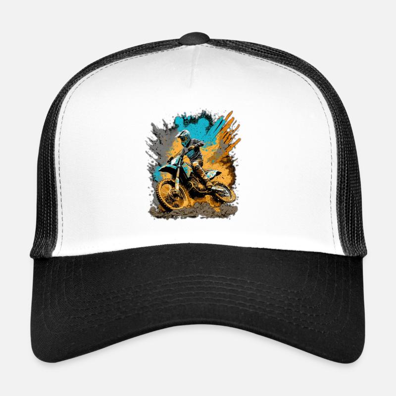 Motocross Action Schlamm Spritzer Trucker Cap