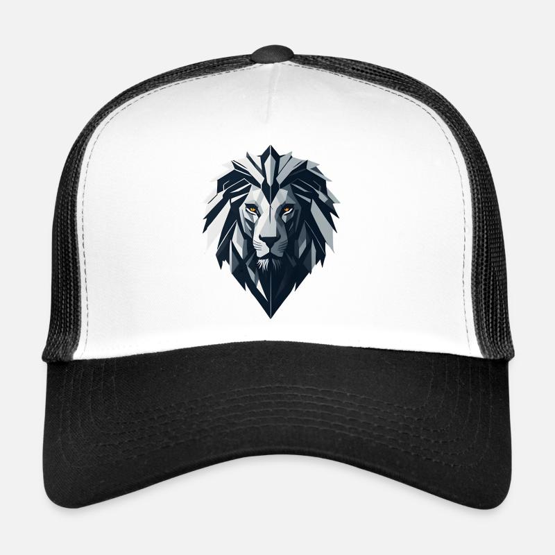 Tête de Lion polygonale Casquette trucker 