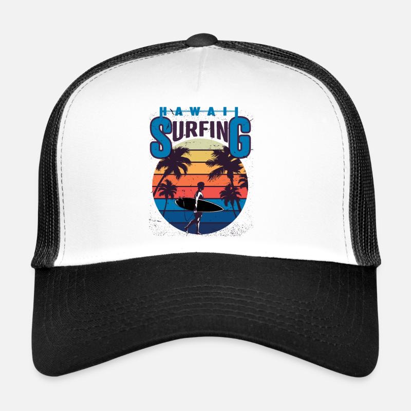 hawaii surfing summertime beach Trucker Cap