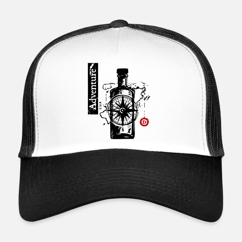 Adventure Trip - Trucker Cap - white/black