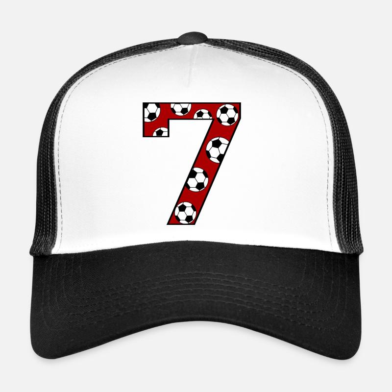 7. Geburtstag Fußball rot Trucker Cap