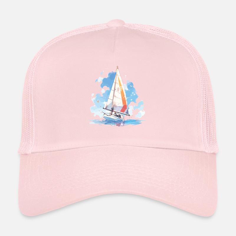 Sailing, sailing, sailboat, regatta, sailing, sailor Trucker Cap