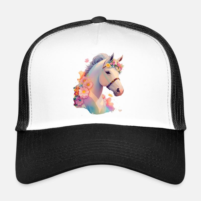 Cheval fleur Casquette trucker 