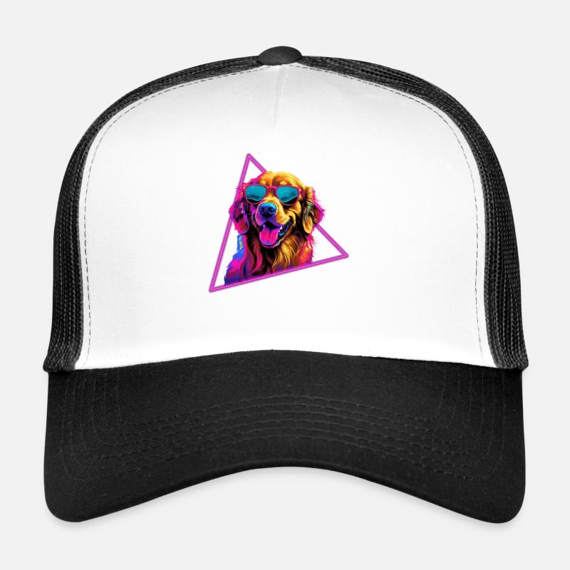 Labrador Retriever mit Sonnenbrille Trucker Cap