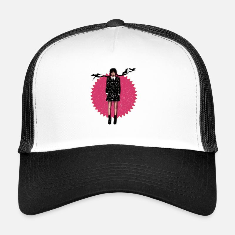 Charming Dark Girl - Trucker Cap - white/black