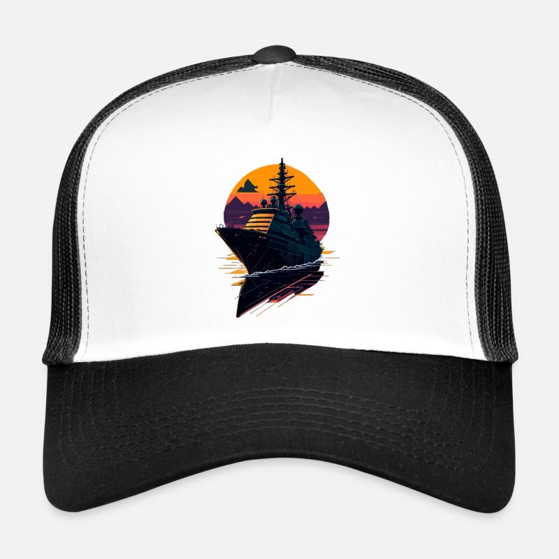 Warship the destroyer Trucker Cap