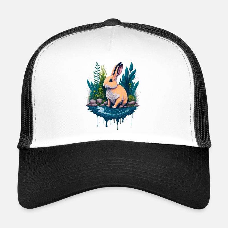 Schöne Illustration eines Kaninchens Trucker Cap