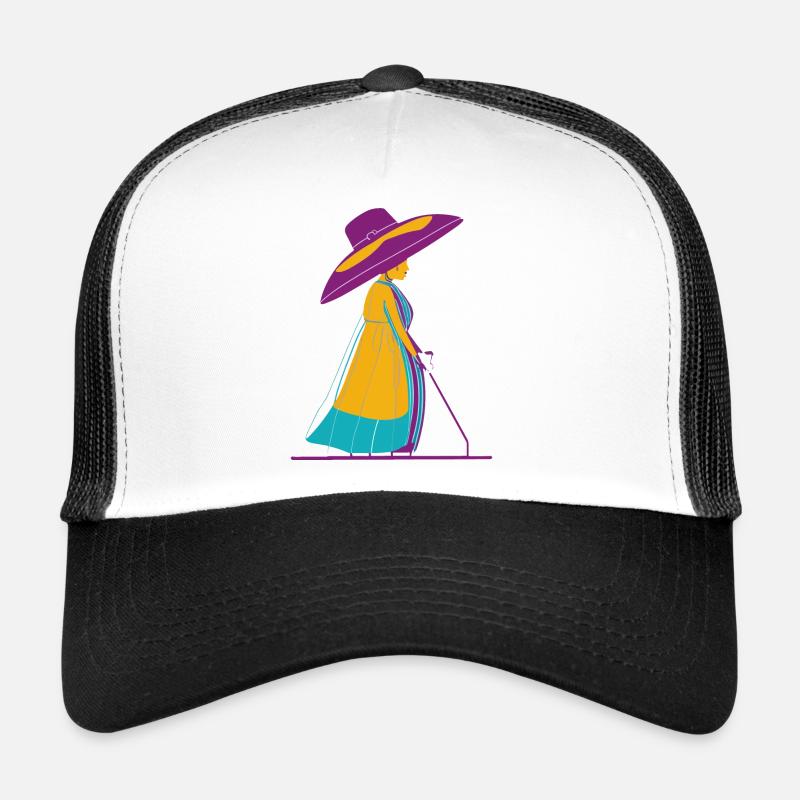Nanny - Trucker Cap - white/black