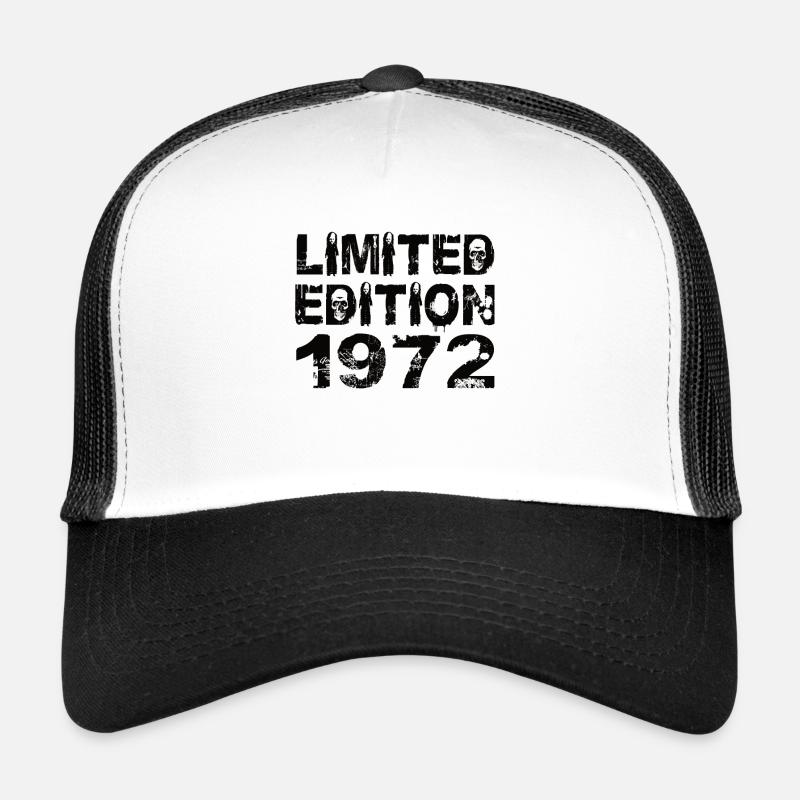 Limited Edition 1972 Geburtstag 1972 Geburtstag - Trucker Cap - Weiß/Schwarz