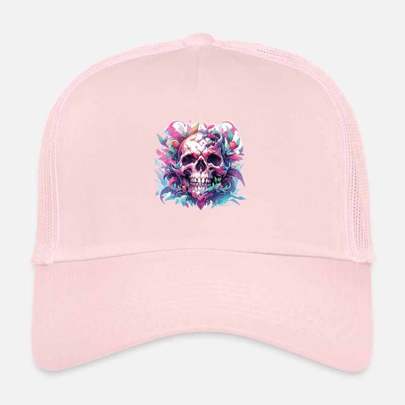 Crâne Casquette trucker 