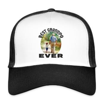 Bester Opa aller Zeiten - Trucker Cap - Weiß/Schwarz - Vorne