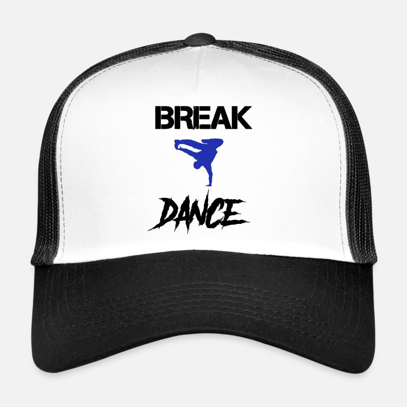 Break Dance - Casquette trucker  - blanc/noir