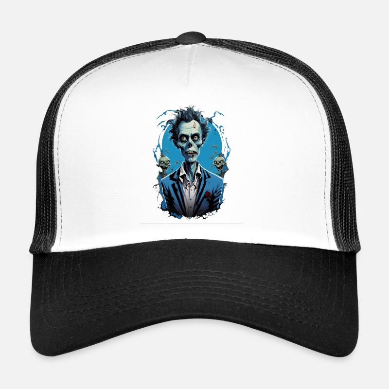 ZOMBIE in costume 6 - Trucker Cap - white/black