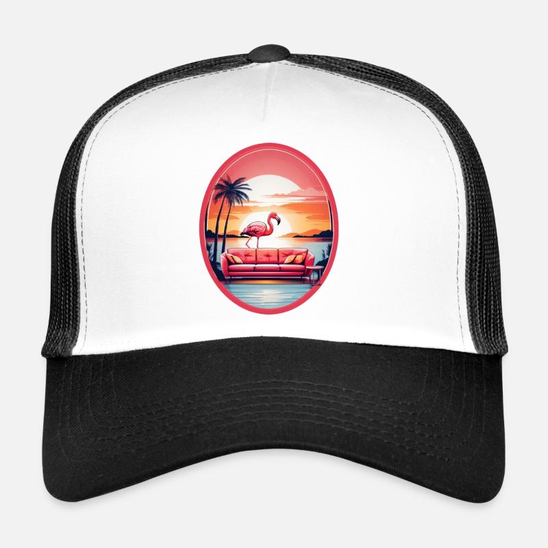 Flamingo Sofa Trucker Cap