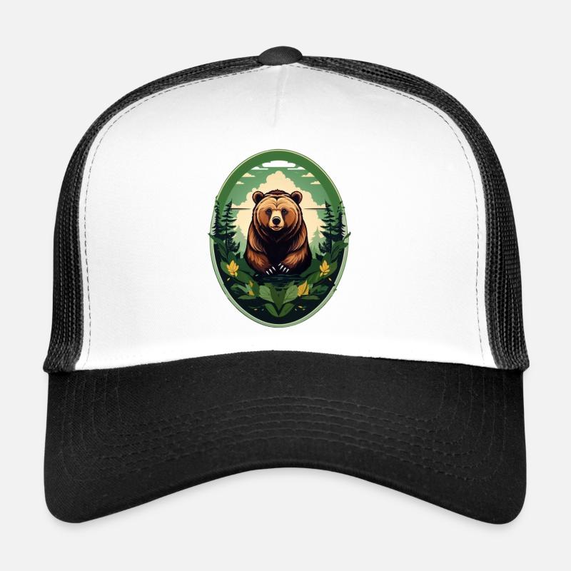 Brown bear Trucker Cap