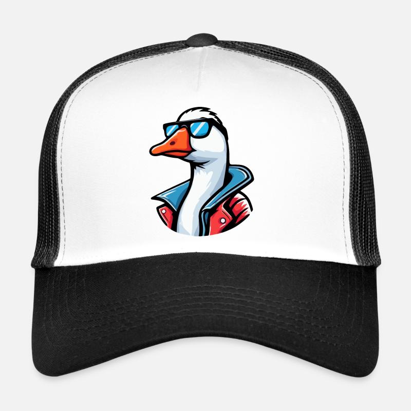 Gans cool - Trucker Cap - Weiß/Schwarz