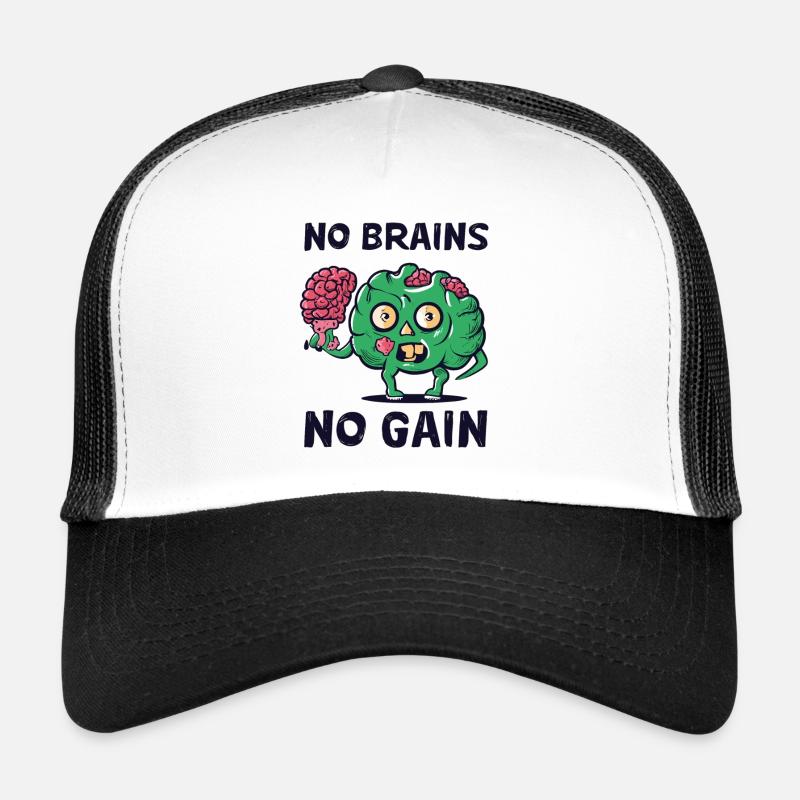 Zombies Zombie Halloween Zombie Kostüm - Trucker Cap - Weiß/Schwarz
