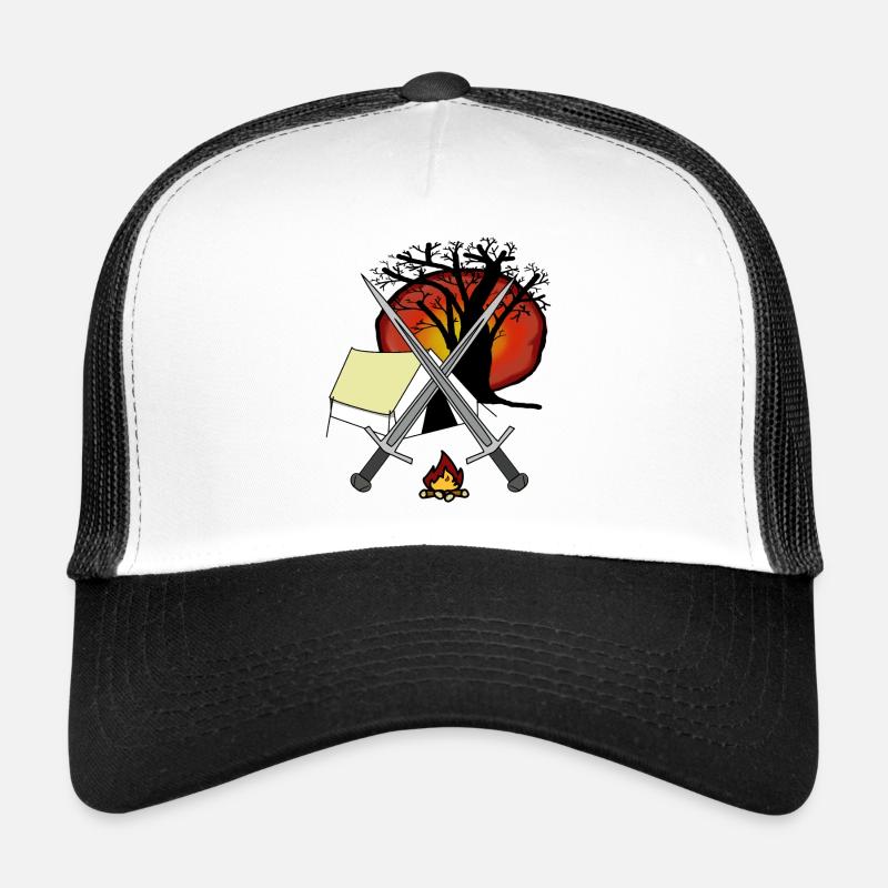 Medieval Camp Camp Warrior Swords Warrior Trucker Cap