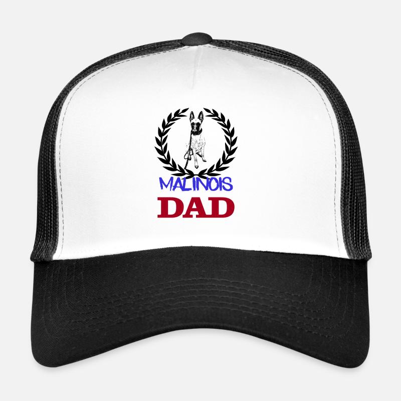 Malinois DAD - Trucker Cap - Weiß/Schwarz