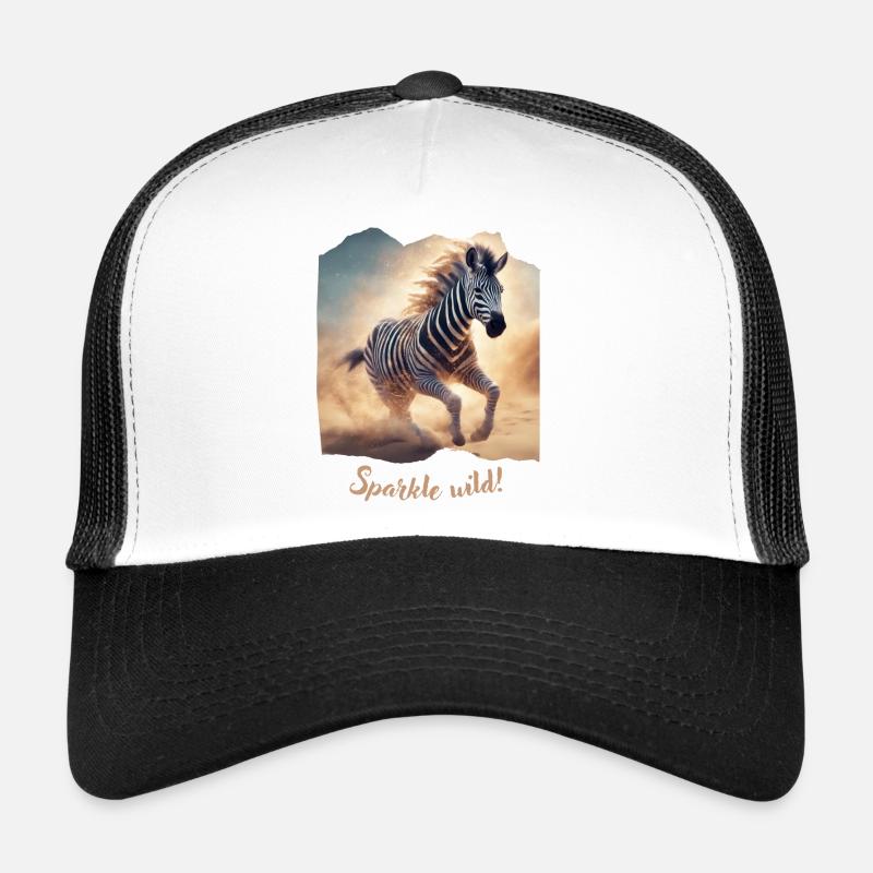Sparkle wild - Trucker Cap - Weiß/Schwarz