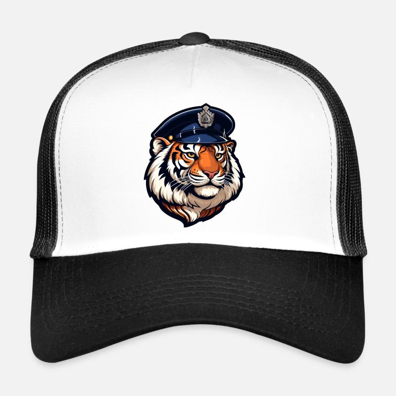 Tiger Policeman Trucker Cap