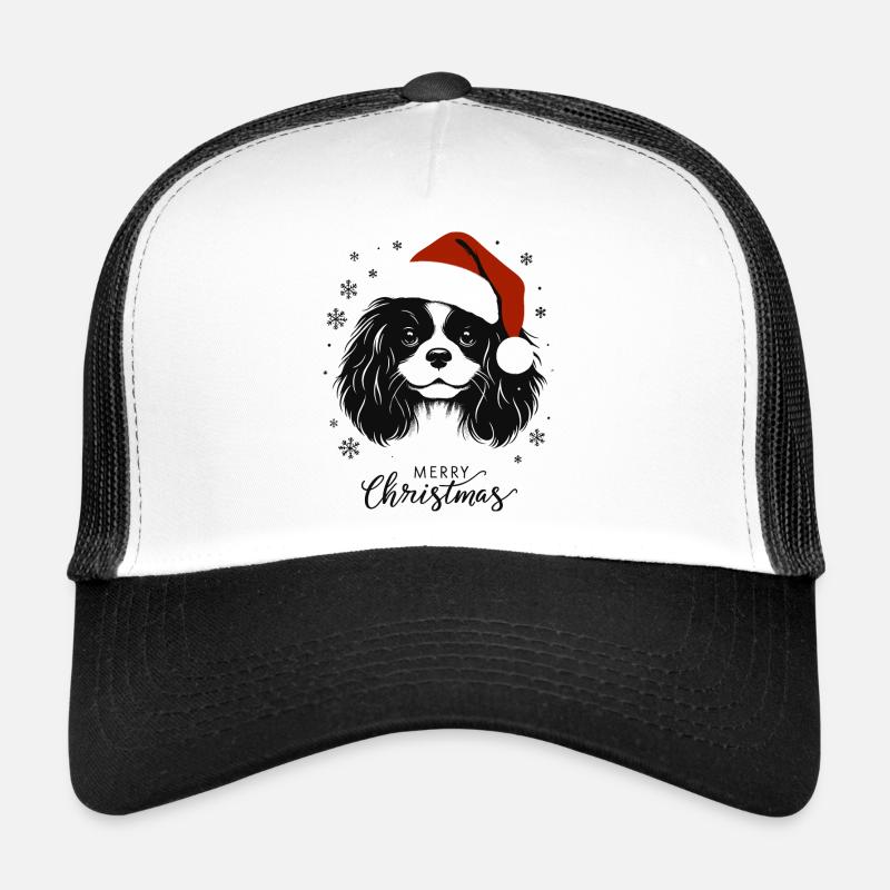 Cavalier King Charles Spaniel - Joyeux Noël Casquette trucker 