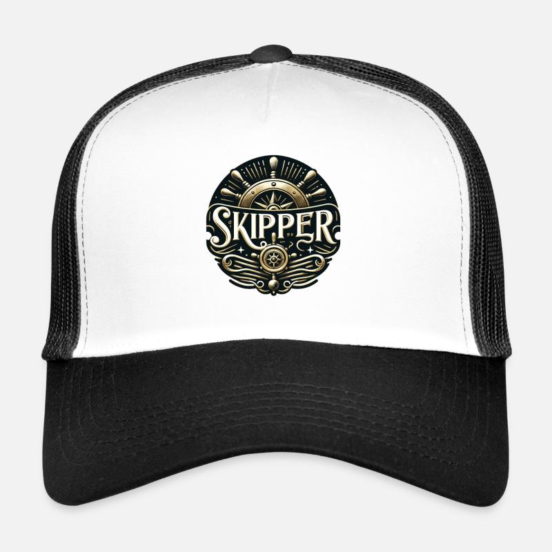 Skipper - Trucker Cap - Weiß/Schwarz